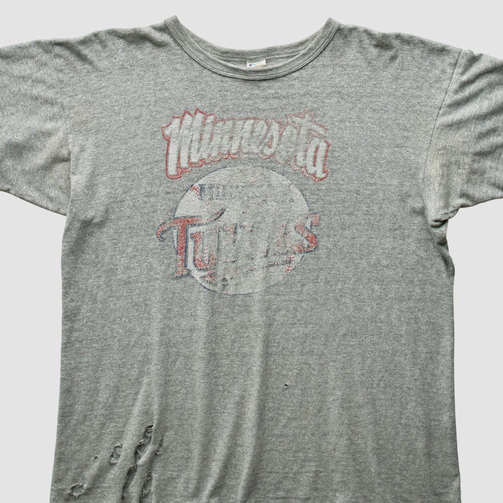 Minnesota Twins 80s T-Shirt Heather Gray Vintage