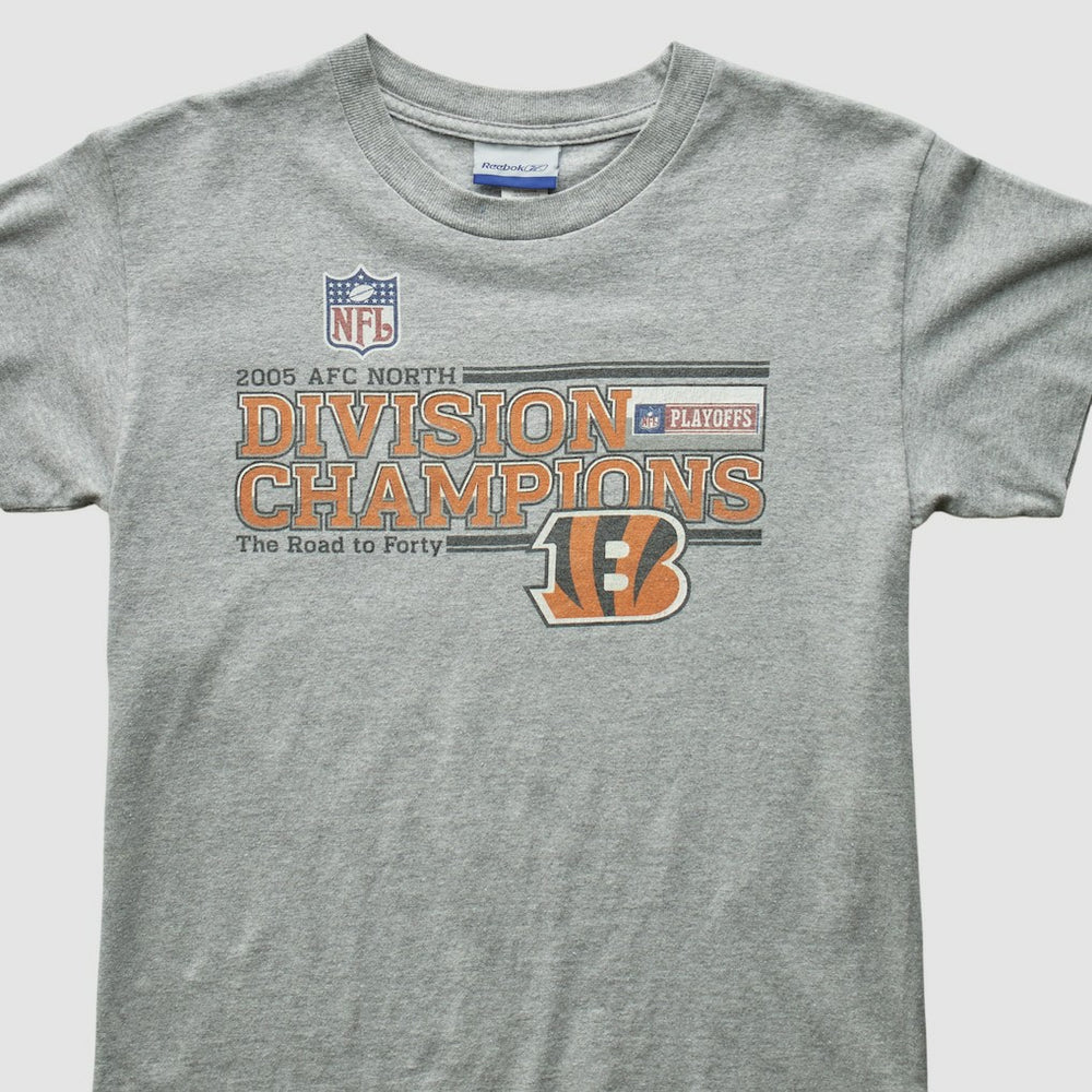 Cincinnati Bengals Reebok 2005 T-Shirt - Gray Vintage sale