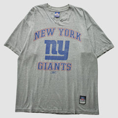 New York Giants Reebok 2000s T-Shirt - Heather Gray Vintage for sale