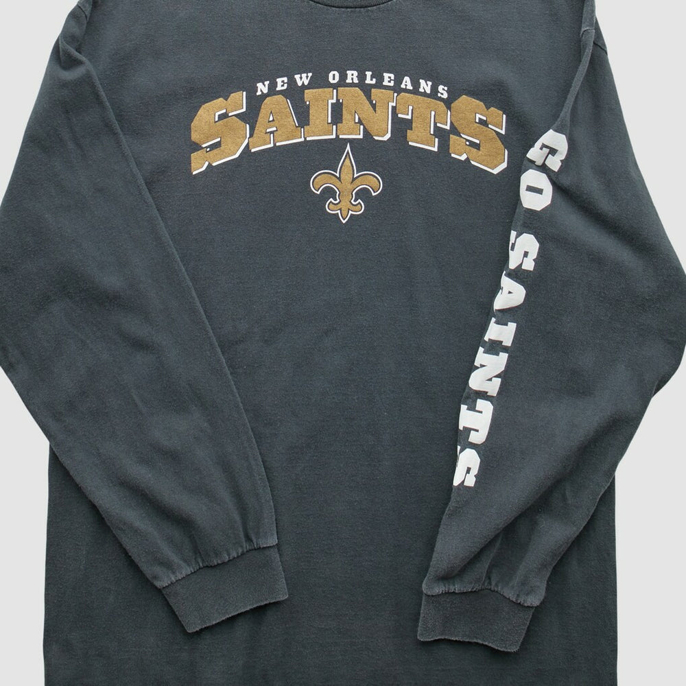 New Orleans Saints NFL 2000s Long Sleeve T-Shirt - Black Vintage online