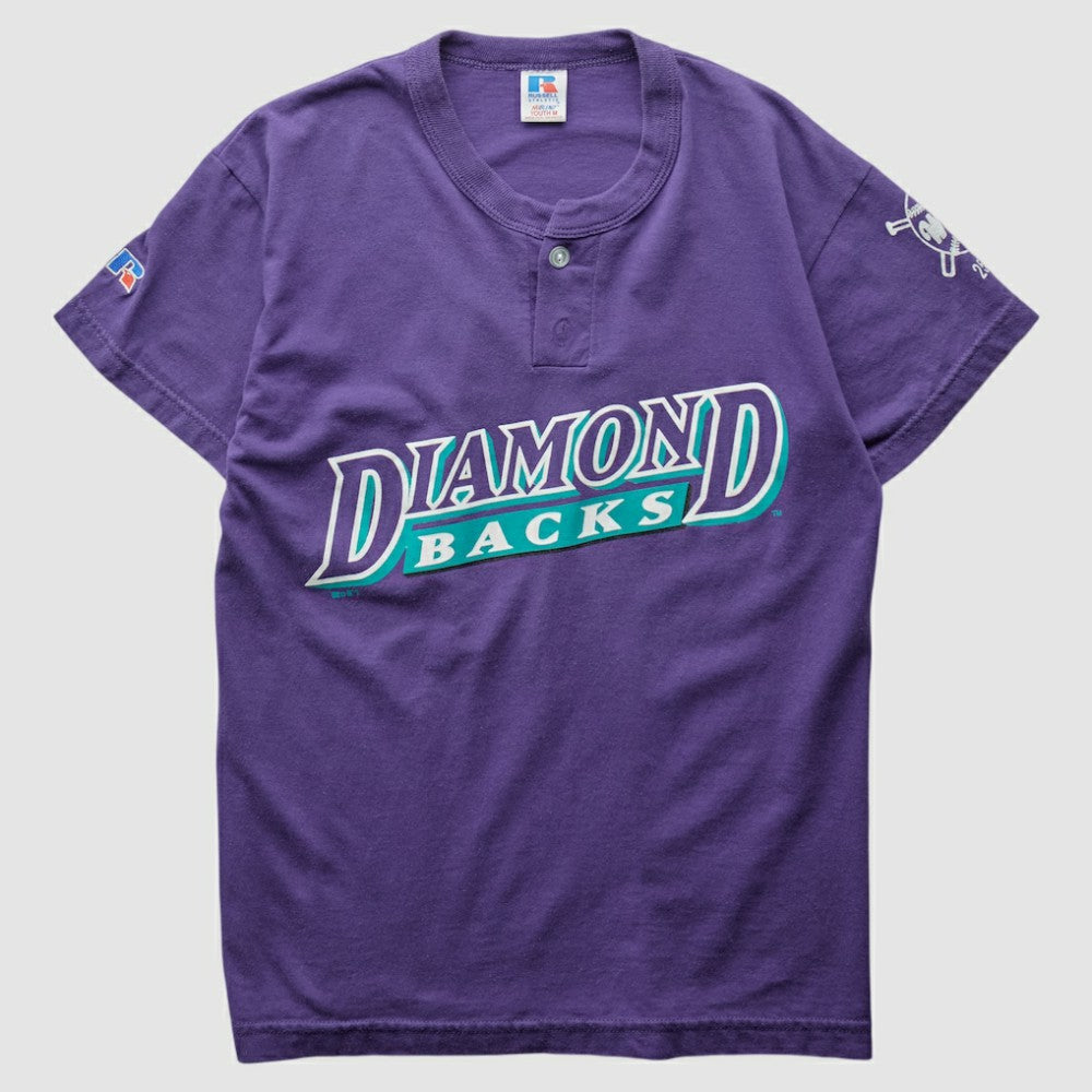 Arizona Diamondbacks Russell 2000s T-Shirt Purple Vintage