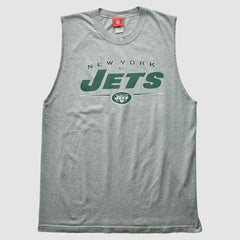 New York Jets NFL 2000s Tank - Heather Gray Vintage for sale