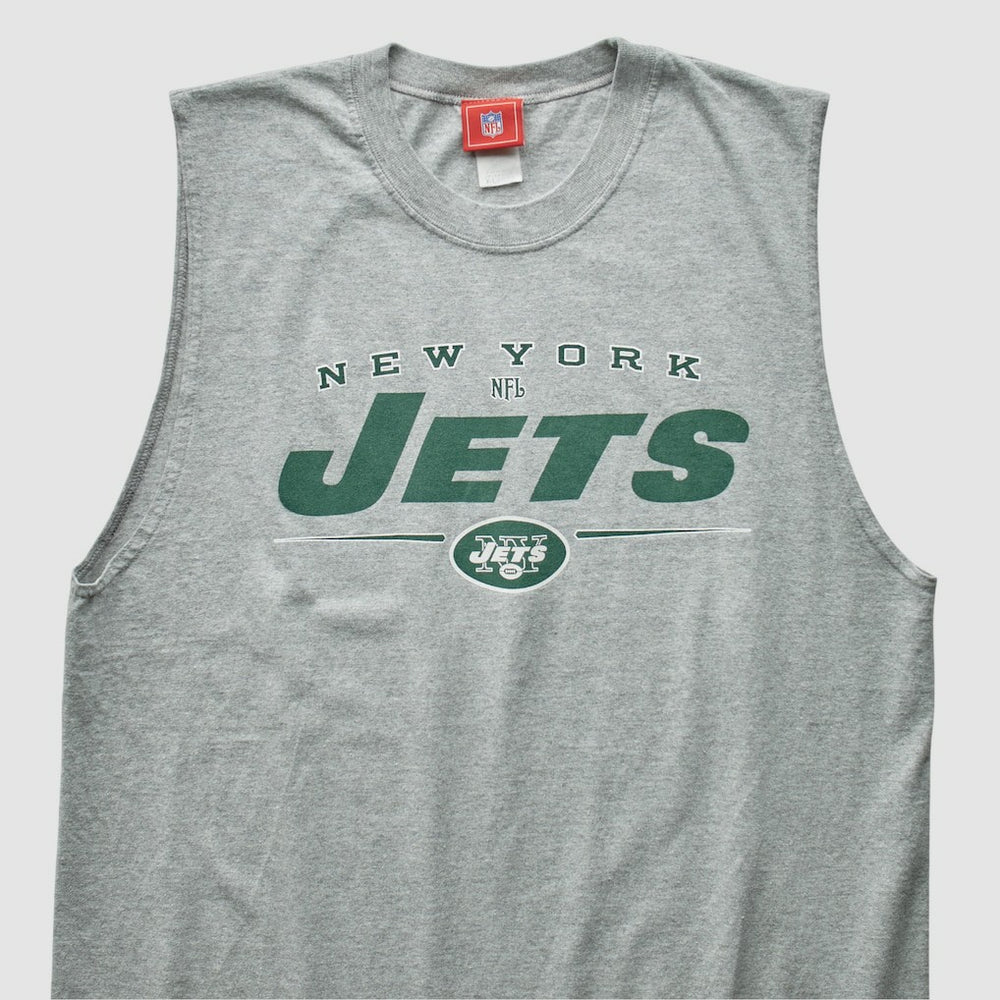 New York Jets NFL 2000s Tank - Heather Gray Vintage for sale