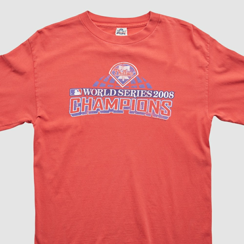 Philadelphia Phillies 2008 Long Sleeve T-Shirt Red Vintage