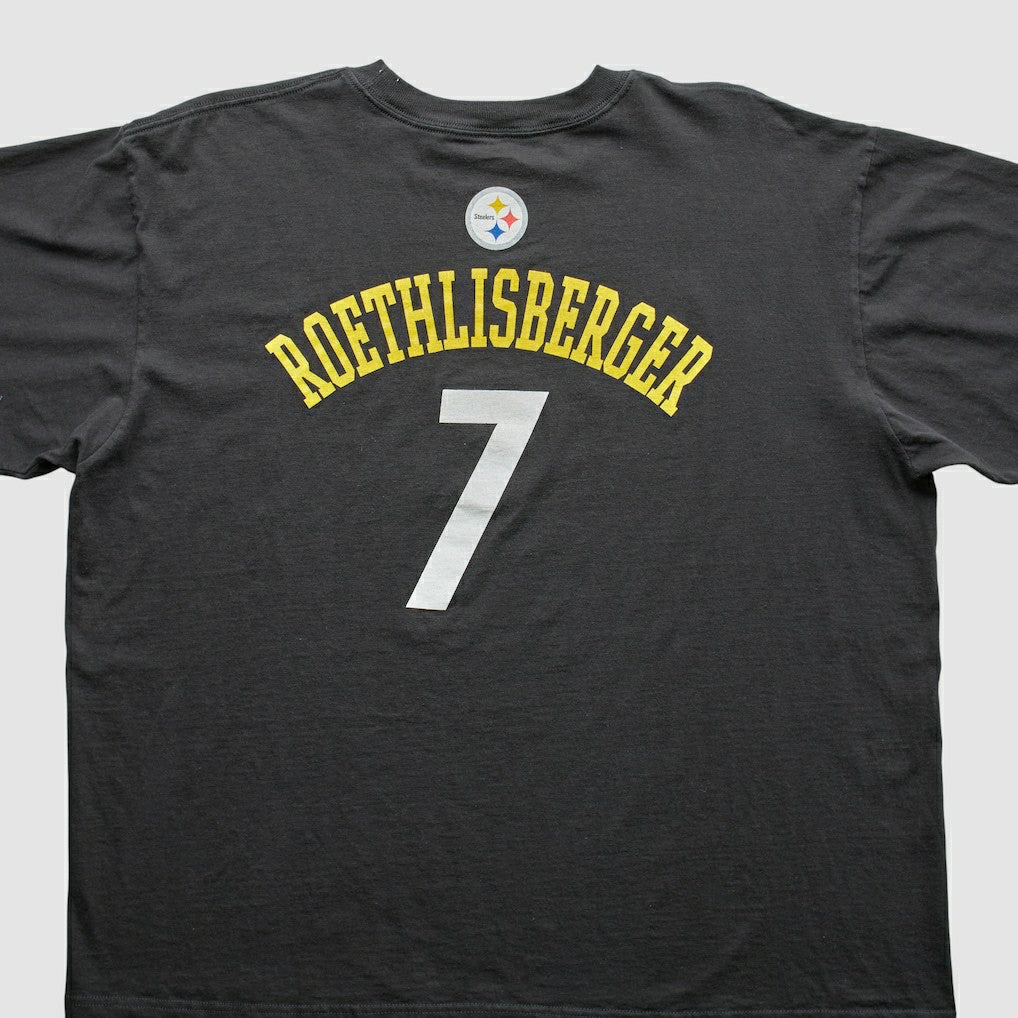 Pittsburgh Steelers Reebok 2000s T-Shirt - Black Vintage cheap