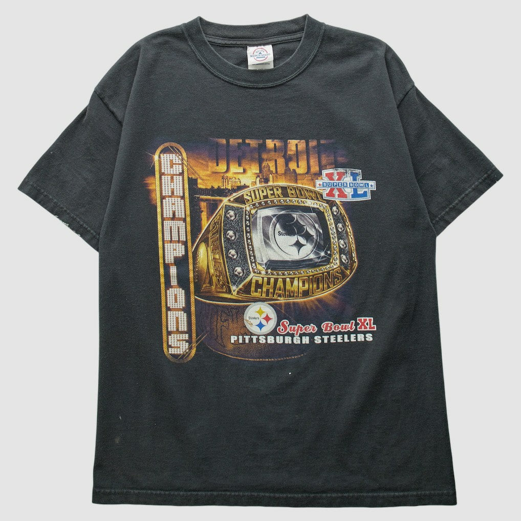 Pittsburgh Steelers 2006 T-Shirt - Black Vintage outlet