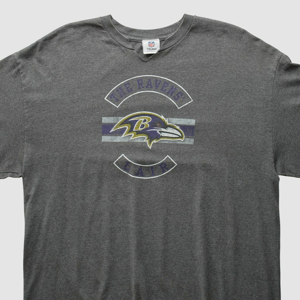 Baltimore Ravens NFL 2010s Long Sleeve T-Shirt - Dark Heather Gray Vintage cheap