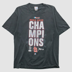 St. Louis Cardinals Majestic 2011 T-Shirt Charcoal Vintage