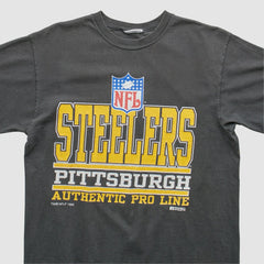 Pittsburgh Steelers Russell 1995 Pullover T-Shirt - Black Vintage sale