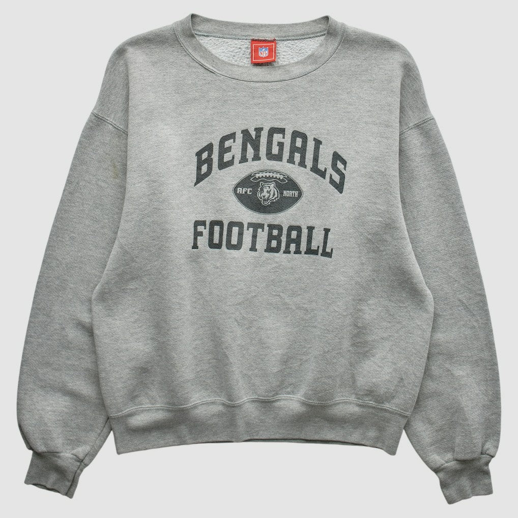 Cincinnati Bengals NFL 2000s Pullover Sweatshirt - Heather Gray Vintage for sale