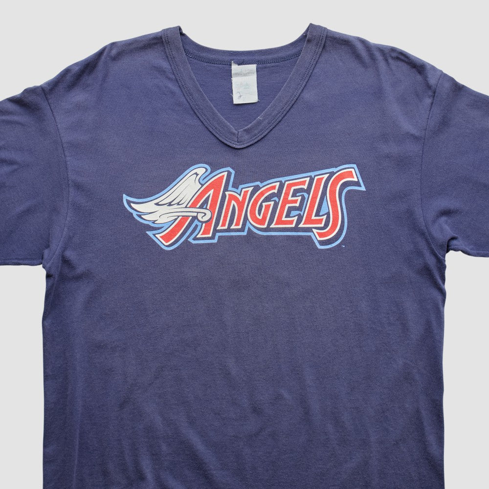 Los Angeles Angels Majestic 2000s T-Shirt Navy Vintage