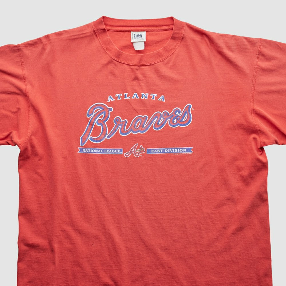 Atlanta Braves Lee Apparel 2000s T-Shirt Red Vintage