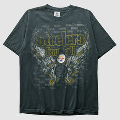 Pittsburgh Steelers NFL 2010s T-Shirt - Charcoal Vintage cheap