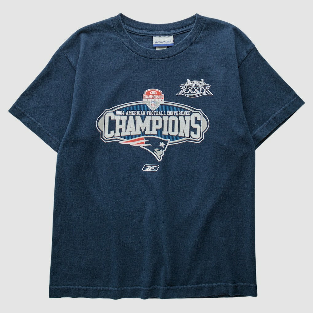 New England Patriots Reebok 2004 T-Shirt - Navy Vintage discount