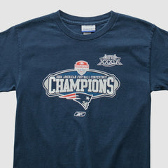 New England Patriots Reebok 2004 T-Shirt - Navy Vintage discount