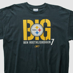 Pittsburgh Steelers Reebok 2000s T-Shirt - Black Vintage for sale