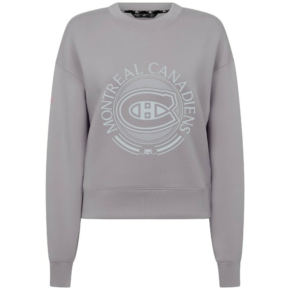 Montreal Canadiens Levelwear Women's Slate & Snow Sponge Tri-Blend Sweatshirt - Gray Sweatshirts