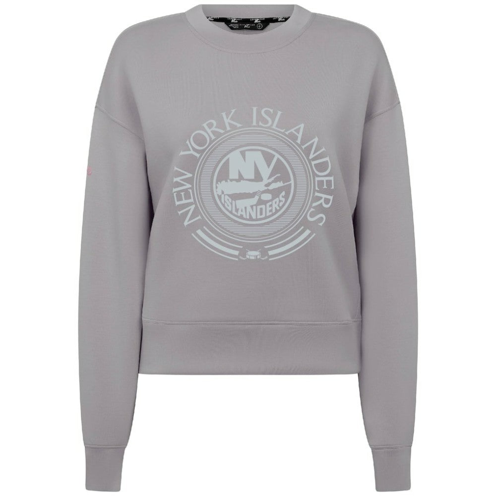 New York Islanders Levelwear Women's Slate & Snow Sponge Tri-Blend Sweatshirt - Gray Sweatshirts