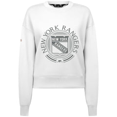 New York Rangers Levelwear Women's Slate & Snow Sponge Tri-Blend Sweatshirt - White Sweatshirts