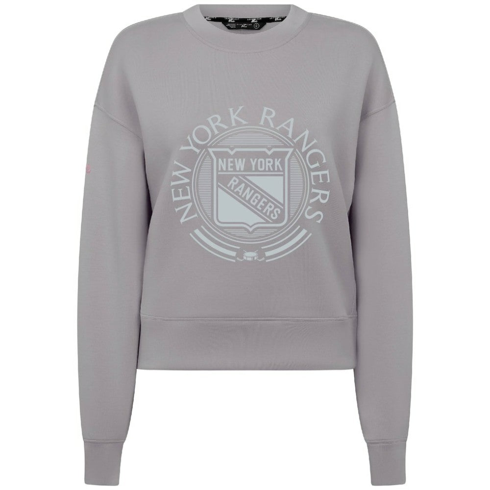 New York Rangers Levelwear Women's Slate & Snow Sponge Tri-Blend Sweatshirt - Gray Sweatshirts