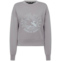 San Jose Sharks Levelwear Women's Slate & Snow Sponge Tri-Blend Sweatshirt - Gray Sweatshirts