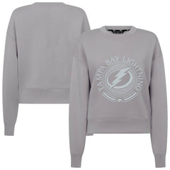Tampa Bay Lightning Levelwear Women's Slate & Snow Sponge Tri-Blend Sweatshirt - Gray Sweatshirts