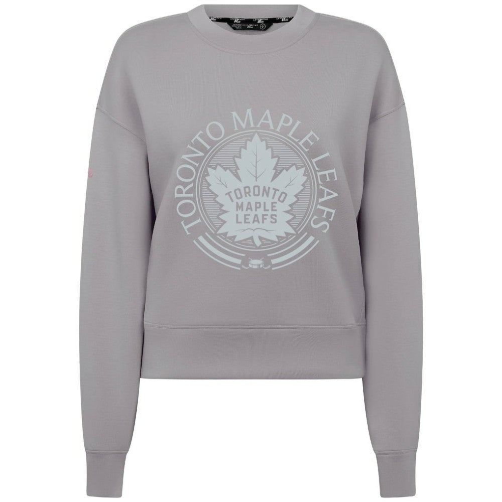 Toronto Maple Leafs Levelwear Women's Slate & Snow Sponge Tri-Blend Sweatshirt - Gray Sweatshirts