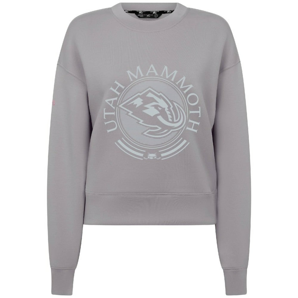 Utah Mammoth Levelwear Women's Slate & Snow Sponge Tri-Blend Sweatshirt - Gray Sweatshirts