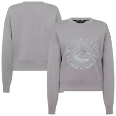 Vancouver Canucks Levelwear Women's Slate & Snow Sponge Tri-Blend Sweatshirt - Gray Sweatshirts