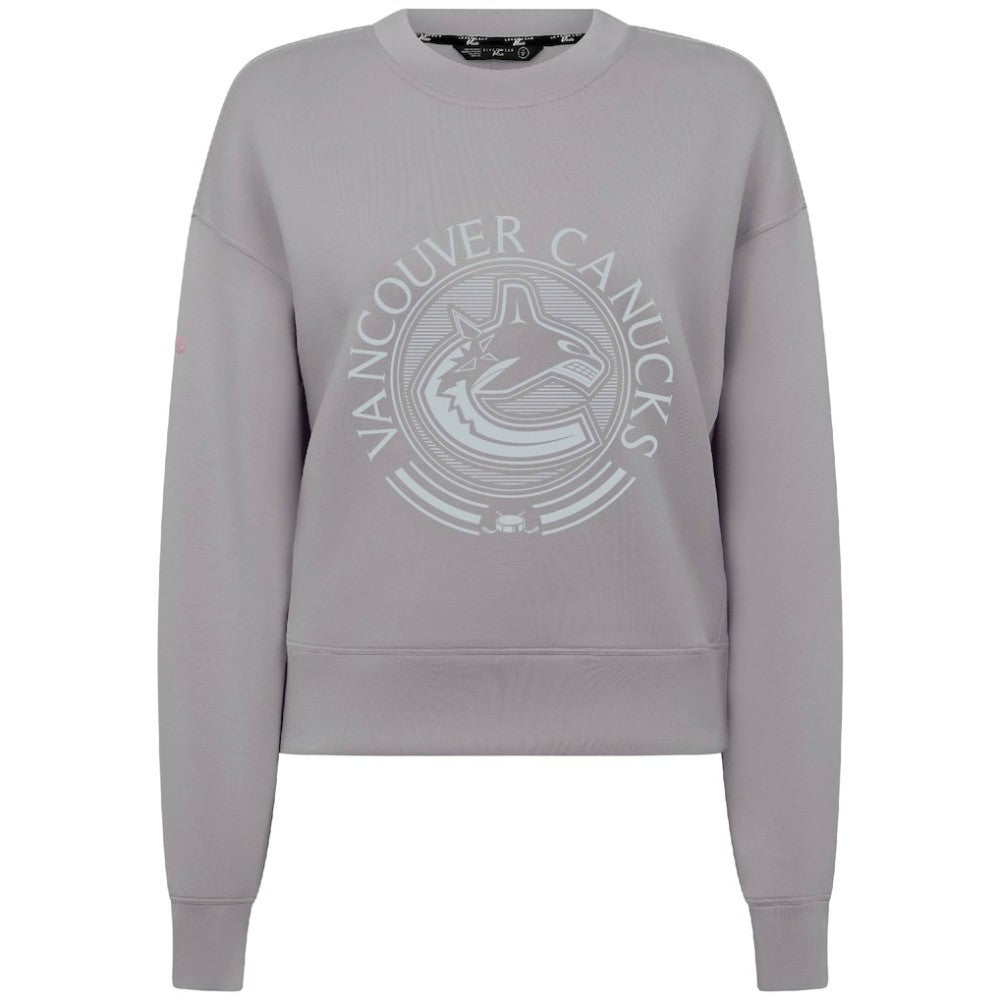 Vancouver Canucks Levelwear Women's Slate & Snow Sponge Tri-Blend Sweatshirt - Gray Sweatshirts
