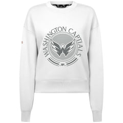 Washington Capitals Levelwear Women's Slate & Snow Sponge Tri-Blend Sweatshirt - White Sweatshirts