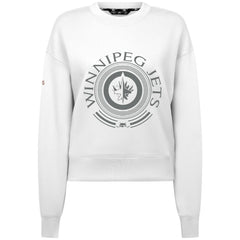 Winnipeg Jets Levelwear Women's Slate & Snow Sponge Tri-Blend Sweatshirt - White Sweatshirts