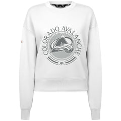 Colorado Avalanche Levelwear Women's Slate & Snow Sponge Tri-Blend Sweatshirt - White Sweatshirts