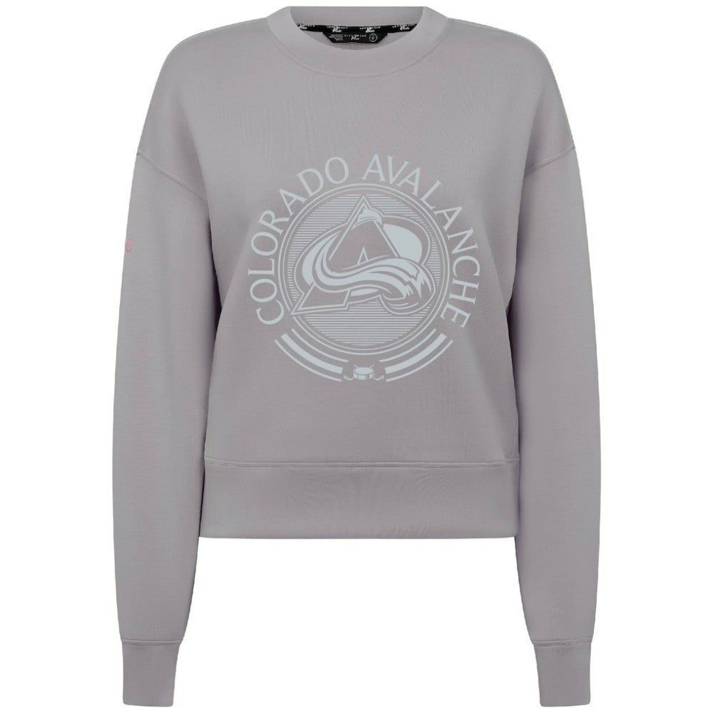 Colorado Avalanche Levelwear Women's Slate & Snow Sponge Tri-Blend Sweatshirt - Gray Sweatshirts