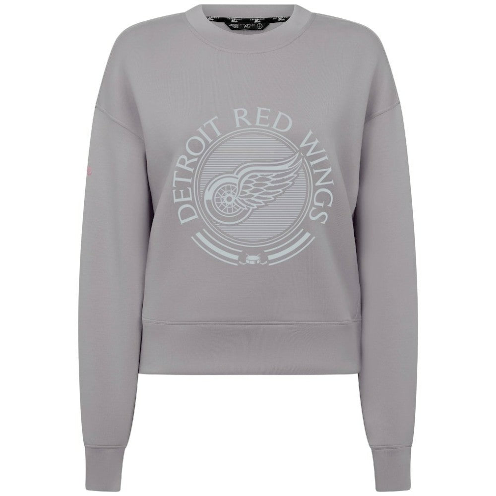 Detroit Red Wings Levelwear Women's Slate & Snow Sponge Tri-Blend Sweatshirt - Gray Sweatshirts