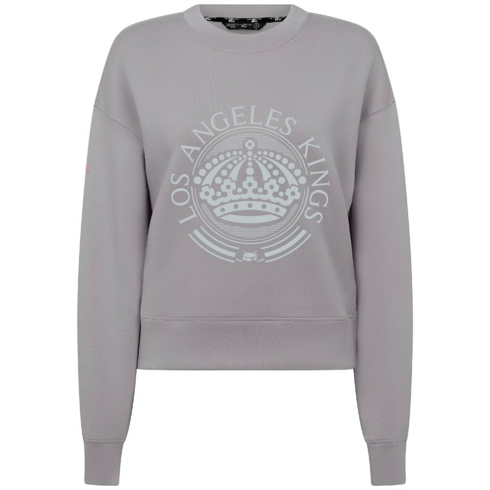 Los Angeles Kings Levelwear Women's Slate & Snow Sponge Tri-Blend Sweatshirt - Gray Sweatshirts