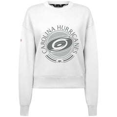 Carolina Hurricanes Levelwear Women's Slate & Snow Sponge Tri-Blend Sweatshirt - White Sweatshirts
