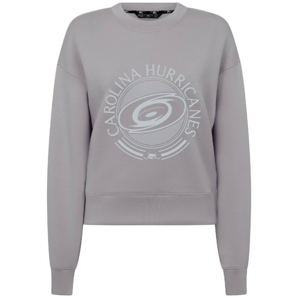 Carolina Hurricanes Levelwear Women's Slate & Snow Sponge Tri-Blend Sweatshirt - Gray Sweatshirts