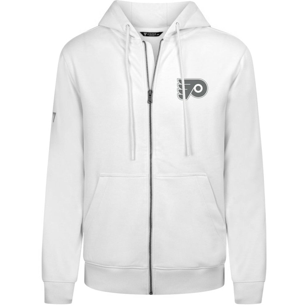 Philadelphia Flyers Levelwear Podium Chenille Logo Full-Zip Hoodie - White Hoodies