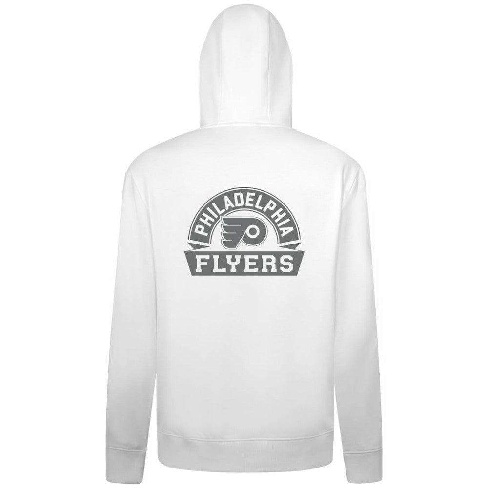 Philadelphia Flyers Levelwear Podium Chenille Logo Full-Zip Hoodie - White Hoodies