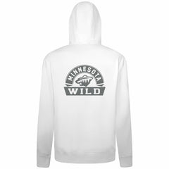 Minnesota Wild Levelwear Podium Chenille Logo Full-Zip Hoodie - White Hoodies