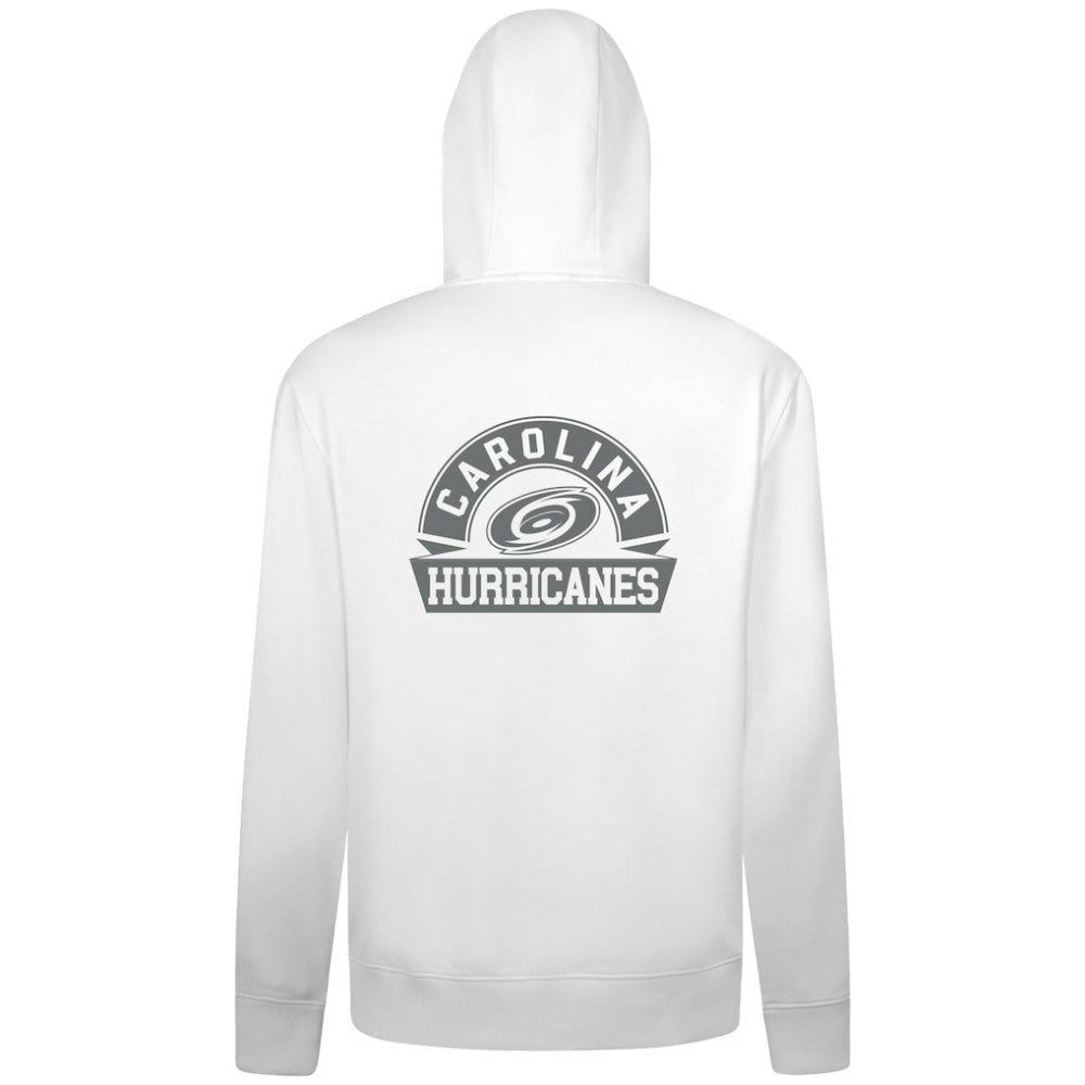 Carolina Hurricanes Levelwear Podium Chenille Logo Full-Zip Hoodie - White Hoodies