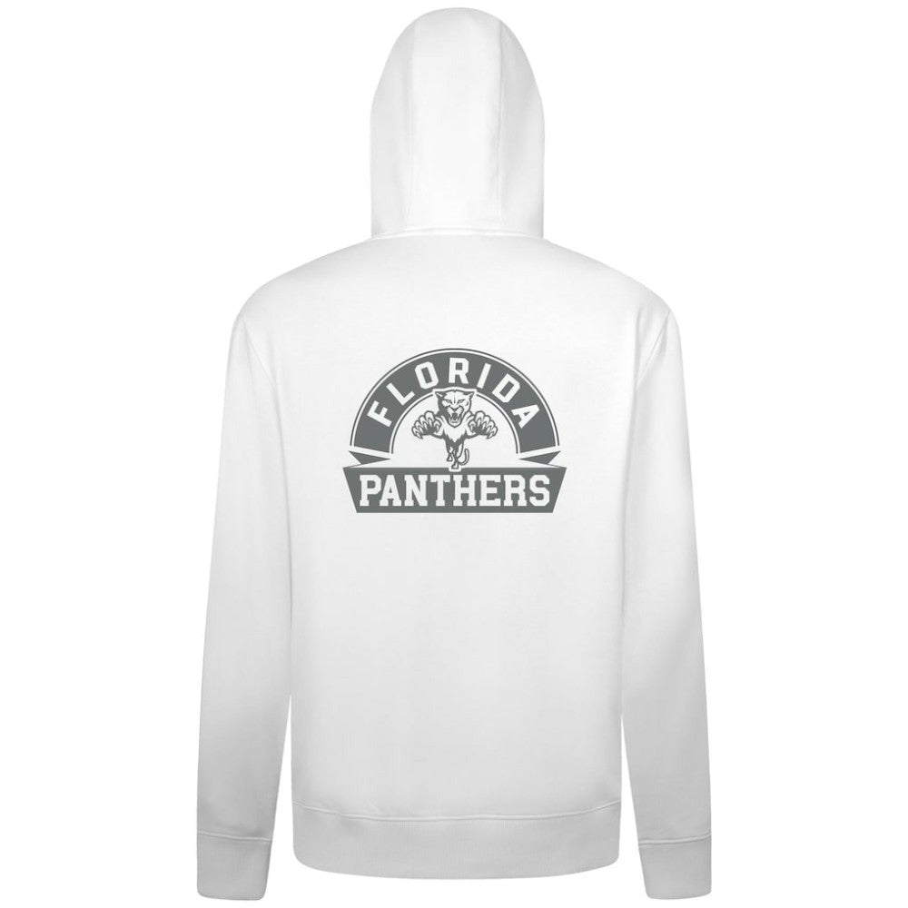 Florida Panthers Levelwear Podium Chenille Logo Full-Zip Hoodie - White Hoodies