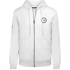 Winnipeg Jets Levelwear Podium Chenille Logo Full-Zip Hoodie - White Hoodies