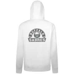 Buffalo Sabres Levelwear Podium Chenille Logo Full-Zip Hoodie - White Hoodies