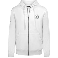 Ottawa Senators Levelwear Podium Chenille Logo Full-Zip Hoodie - White Hoodies