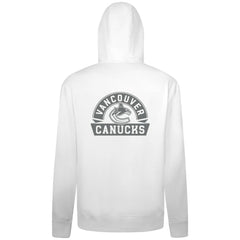 Vancouver Canucks Levelwear Podium Chenille Logo Full-Zip Hoodie - White Hoodies
