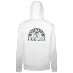 Chicago Blackhawks Levelwear Podium Banner Arch Full-Zip Hoodie - White Hoodies