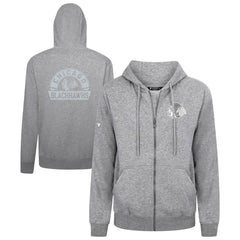 Chicago Blackhawks Levelwear Podium Banner Arch Full-Zip Hoodie - Gray Hoodies