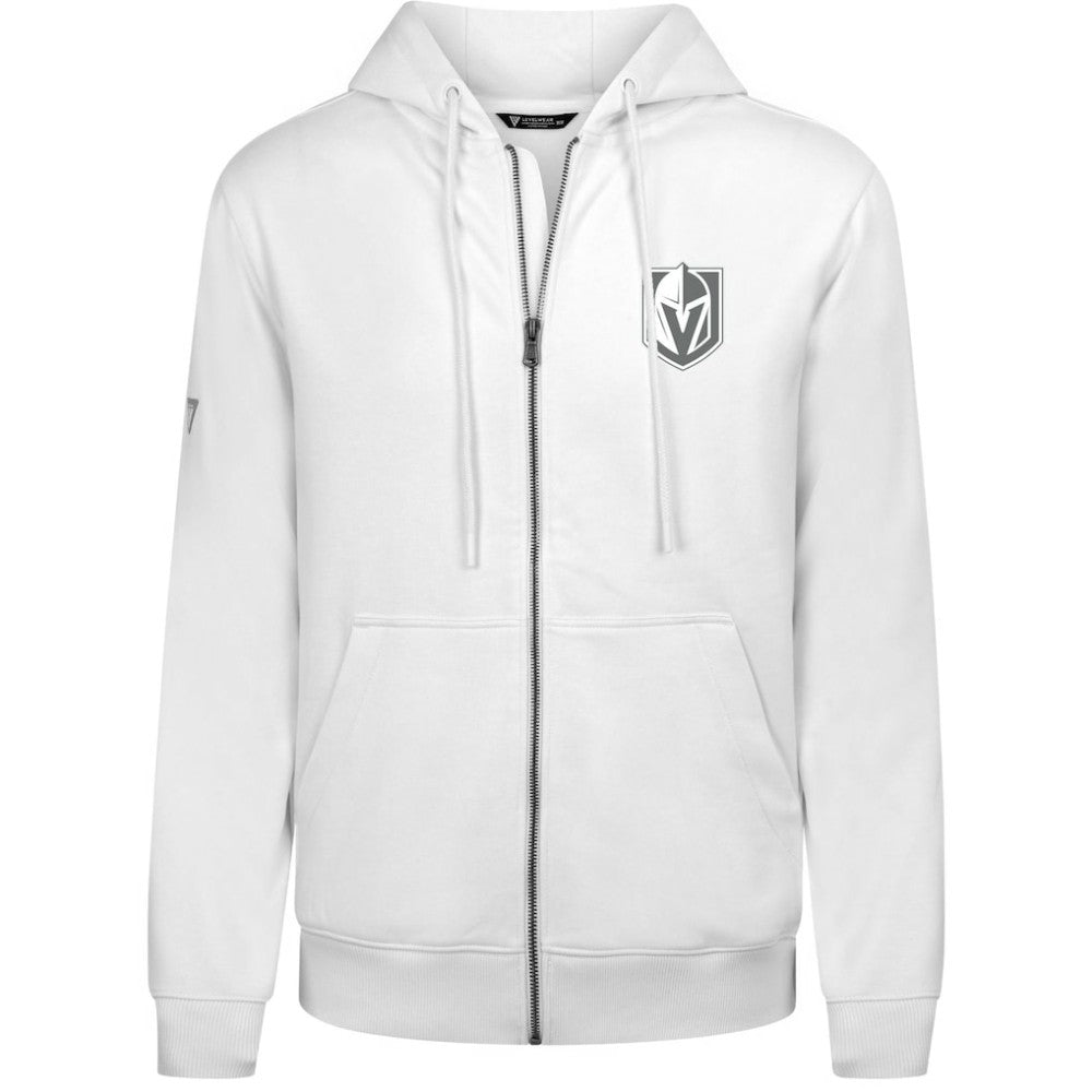 Vegas Golden Knights Levelwear Podium Banner Arch Full-Zip Hoodie - White Hoodies